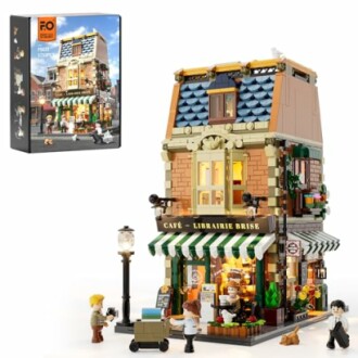 Funwhole Book-Cafe Lighting Building-Bricks Set