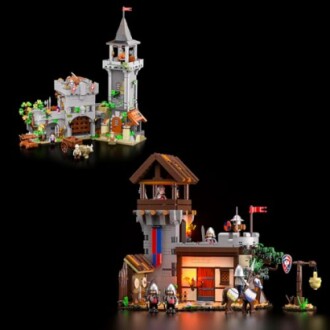 FUNWHOLE Medieval Lighting Building Bricks Set