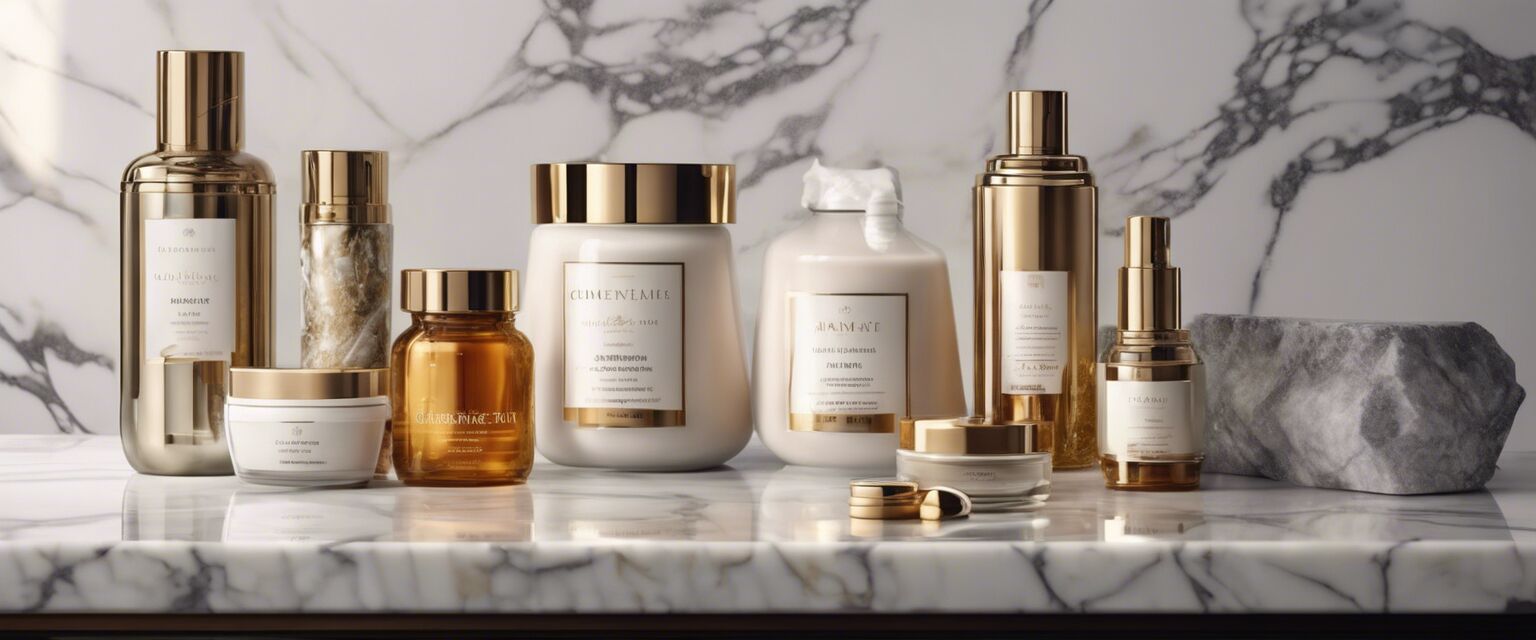 Luxury skincare display