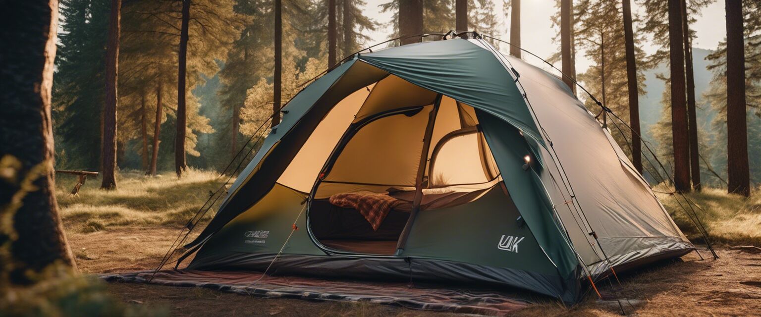 Luxury tent for camping.