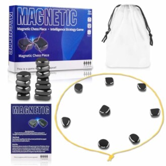 Magnetic Chess Game with Stones Set