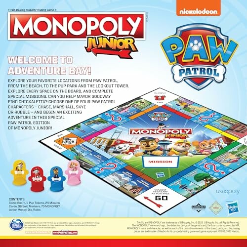 Monopoly JR PAW Patrol Board Game