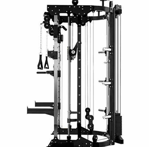 Multi-functional gym machine with pulleys and attachments