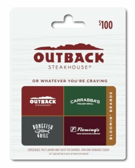 Outback Steakhouse Gift Card