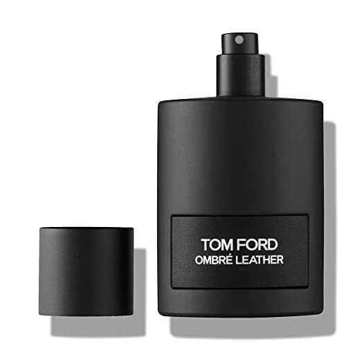 Tom Ford Ombre Leather perfume bottle with cap off